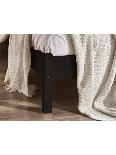 Padstow Rattan Bed - Black