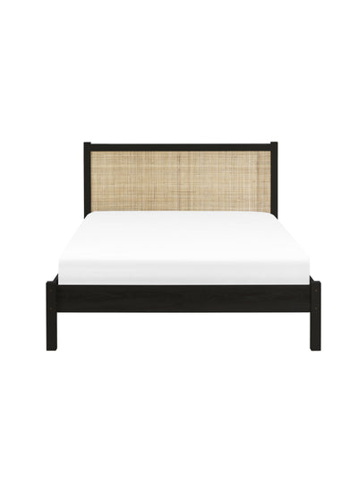 Padstow Rattan Bed - Black