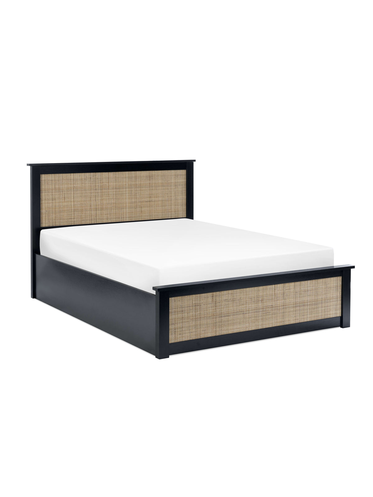 Padstow Ottoman Storage Bed - Black