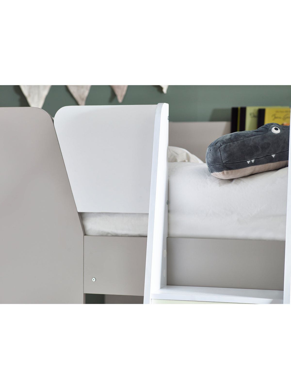 Parsec Bunk Bed Taupe & White