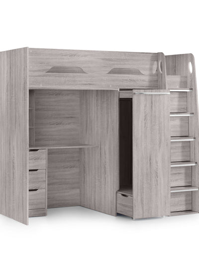 Pegasus Highsleeper Grey Oak