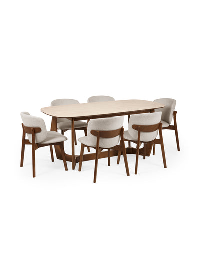 Portland Upholstered Dining Chair (Set of 2) – Cream Chenille