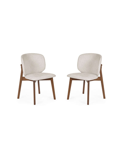 Portland Upholstered Dining Chair (Set of 2) – Cream Chenille