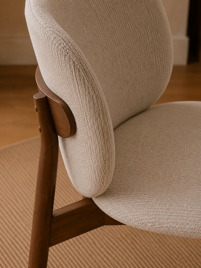 Portland Upholstered Dining Chair (Set of 2) – Cream Chenille
