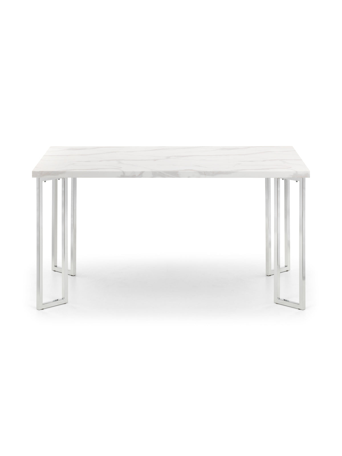 Positano Marble & Chrome Dining Table