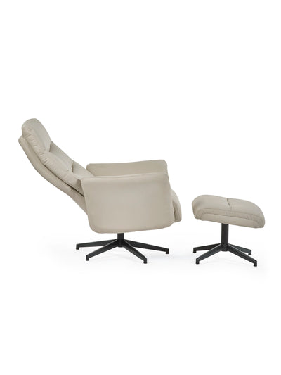 Priya Chair and Stool - Grey
