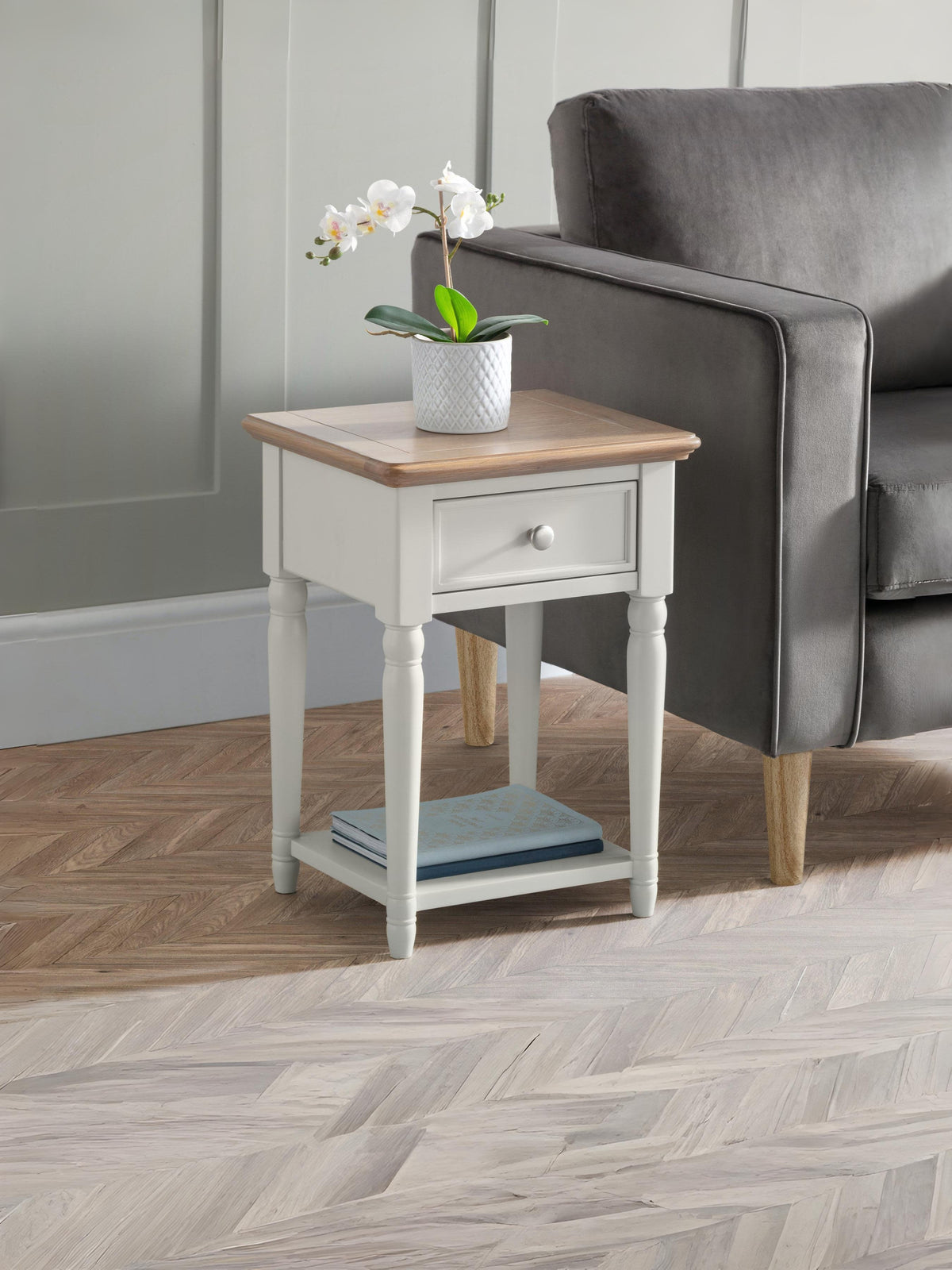 Provence 1 Drawer Lamp Table