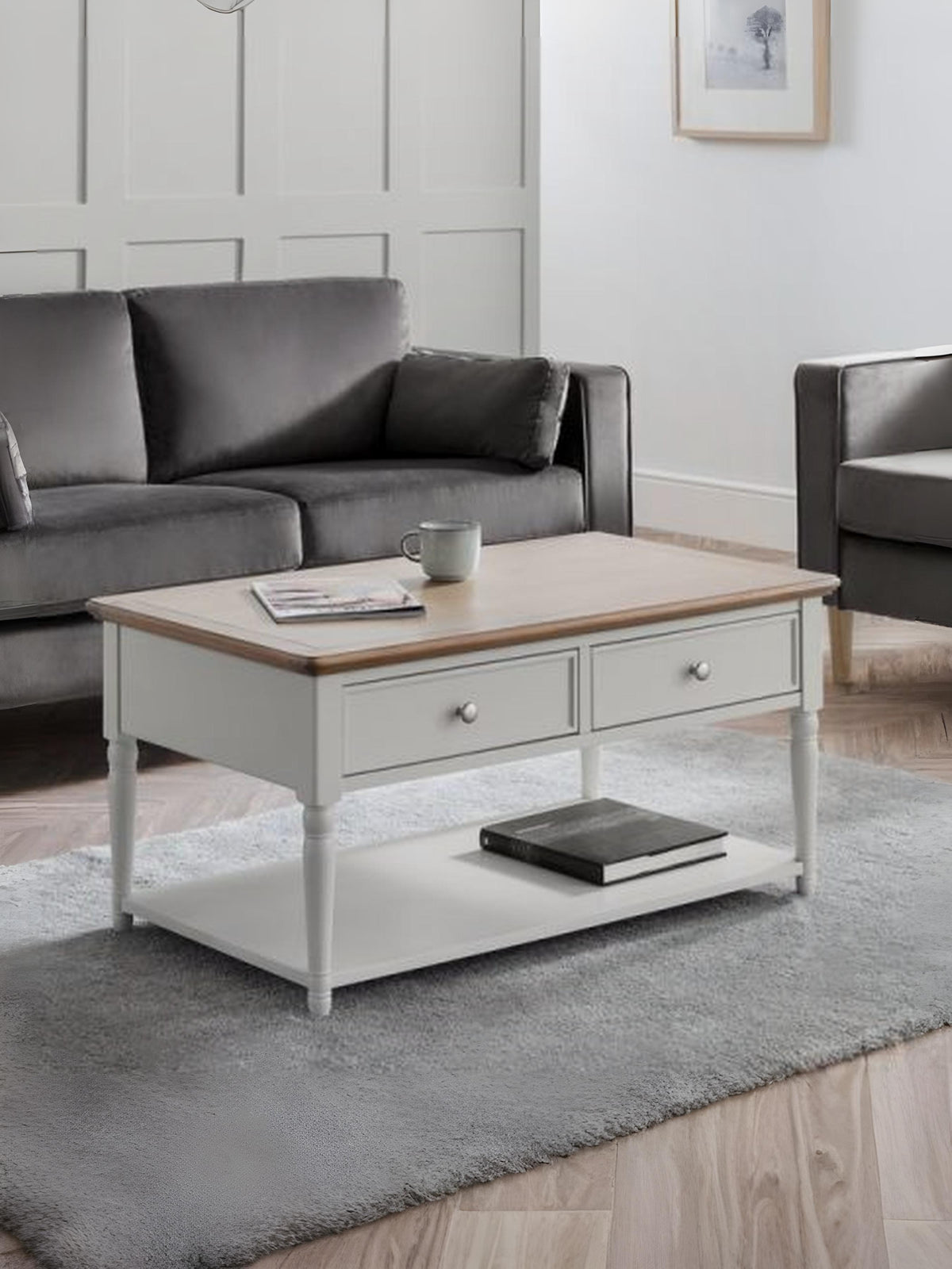 Provence 2 Drawer Coffee Table