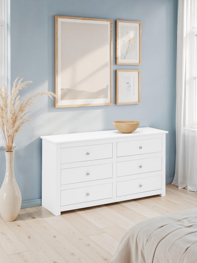 Radley 6 Drawer Chest - Surf White