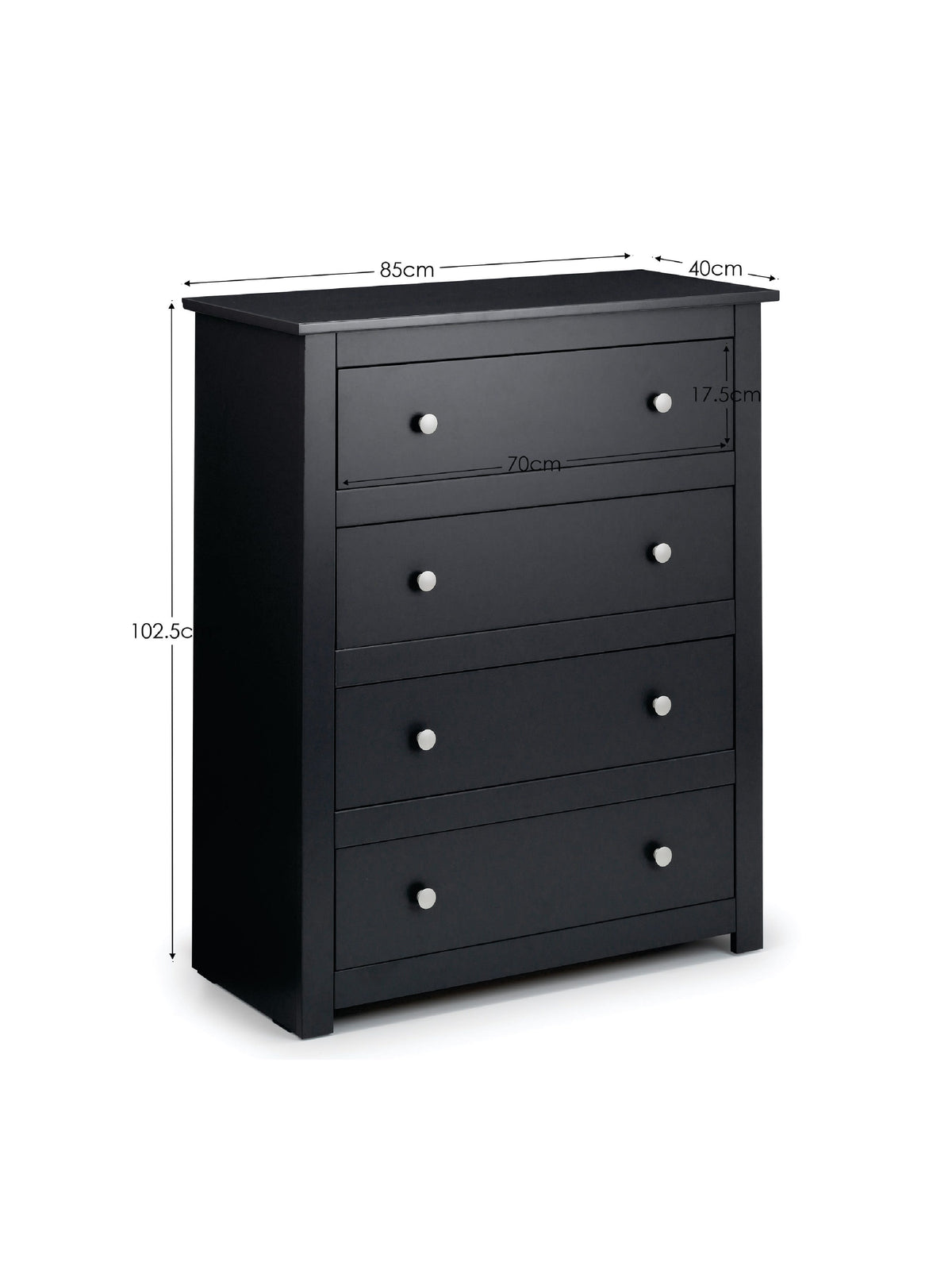Radley 4 Drawer Chest - Anthracite