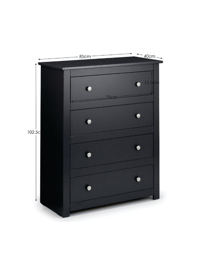 Radley 4 Drawer Chest - Anthracite