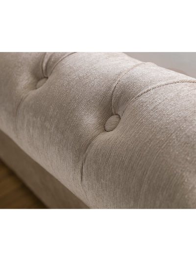 Ravello Beige Chenille Storage Bed with 2 Drawers – Mink Chenille