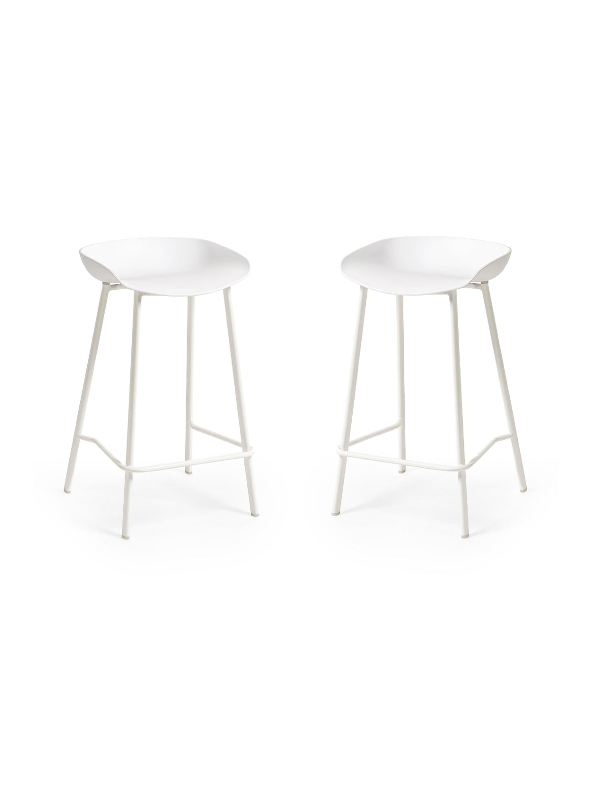 Renzo Bar Stool White (Set Of 2)