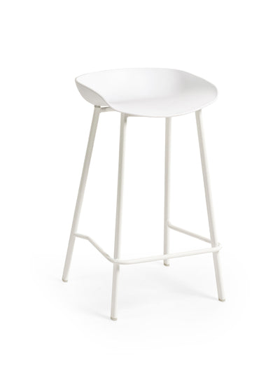 Renzo Bar Stool White (Set Of 2)