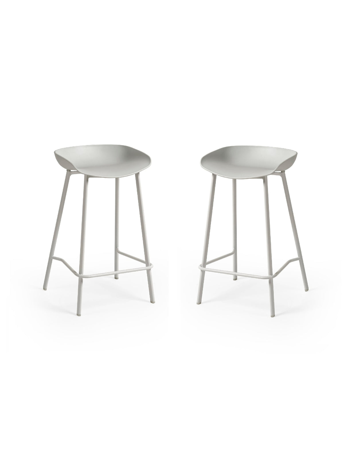 Renzo Bar Stool Grey (Set Of 2)