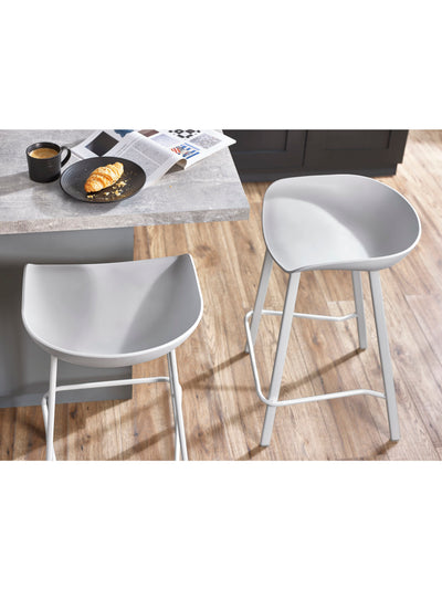 Renzo Bar Stool Grey (Set Of 2)