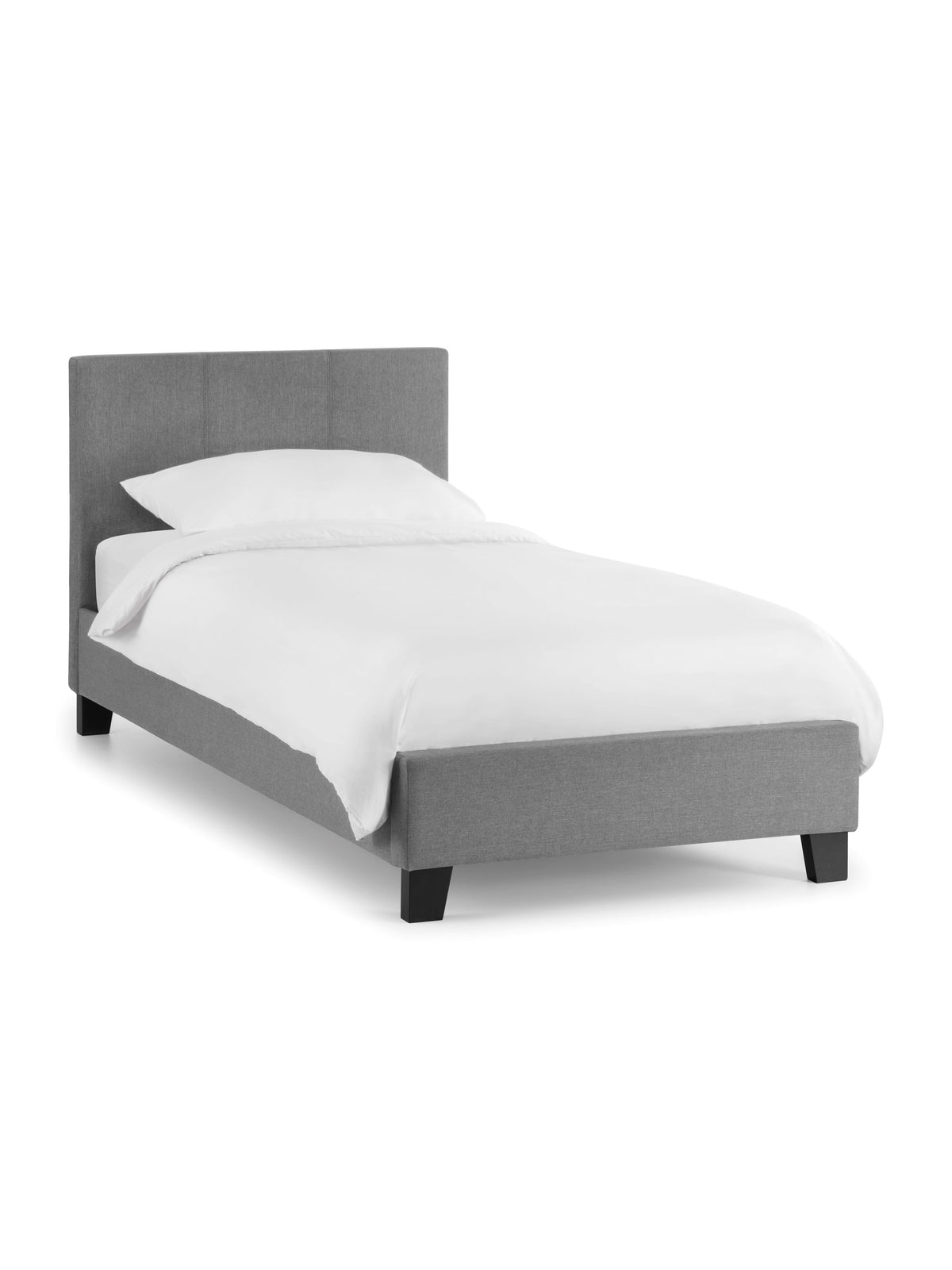 Rialto Light Grey Linen Bed - Grey Linen