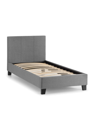 Rialto Light Grey Linen Bed - Grey Linen