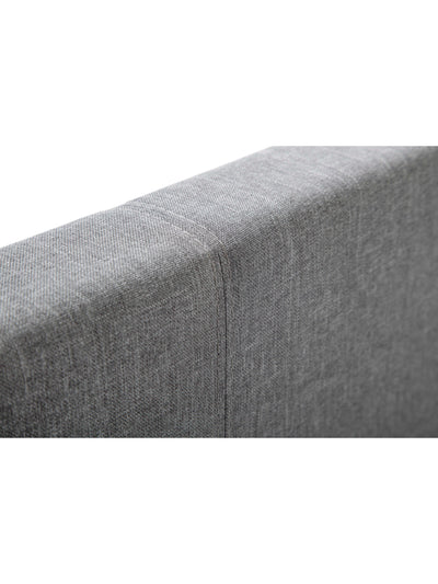 Rialto Light Grey Linen Bed - Grey Linen