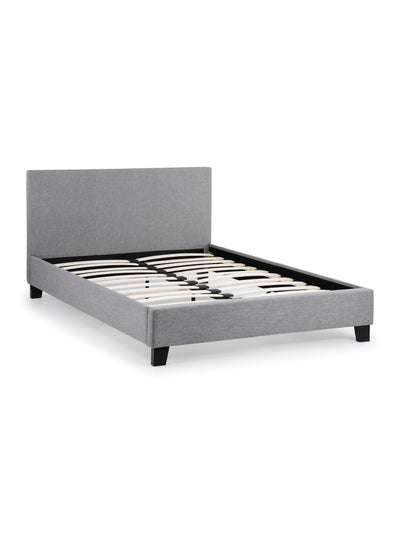 Rialto Light Grey Linen Bed - Grey Linen