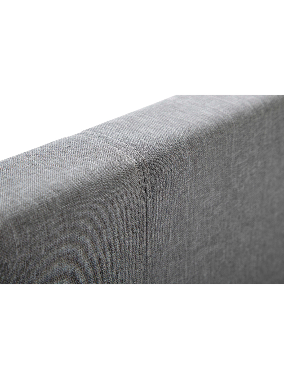 Rialto Light Grey Linen Bed - Grey Linen