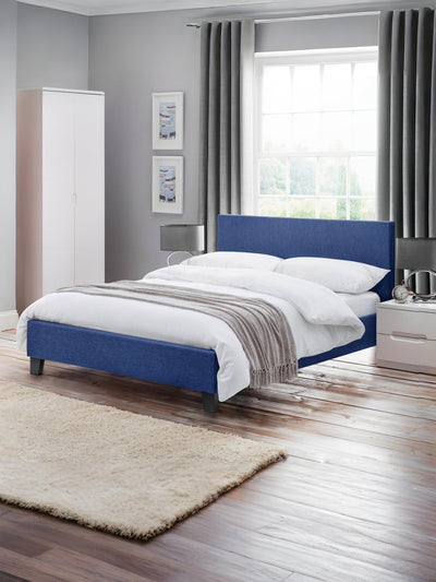 Rialto Linen Bed - Blue
