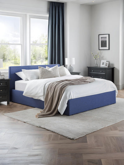 Rialto Lift-Up Storage Bed - Blue Linen