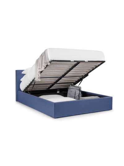 Rialto Lift-Up Storage Bed - Blue Linen