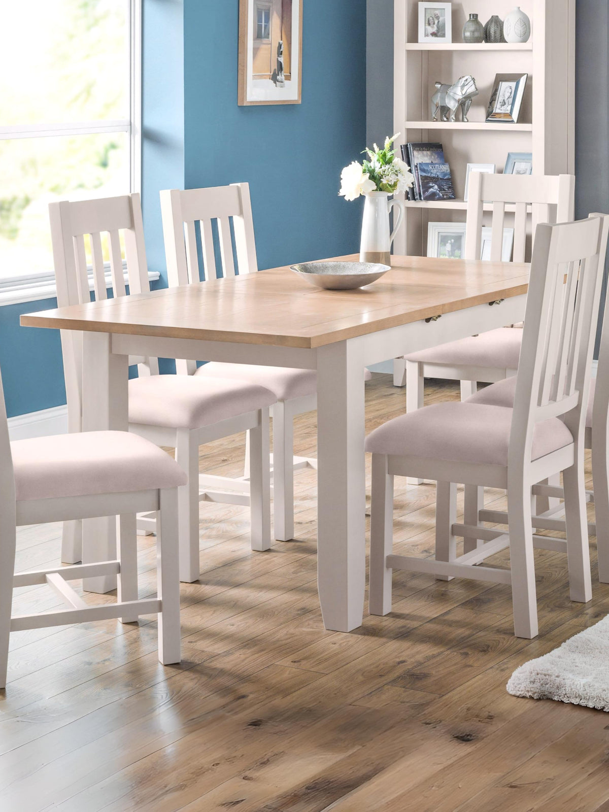 Richmond Extending Dining Table - Elephant Grey/Pale Oak