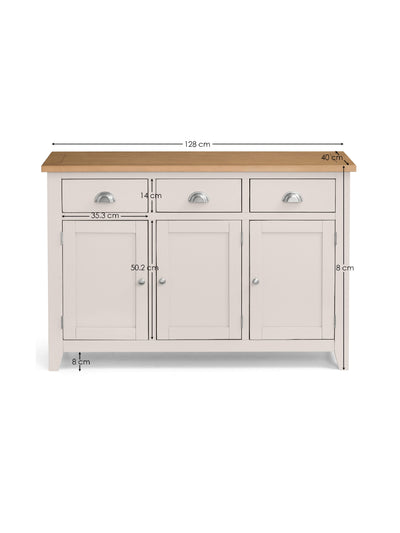 Richmond Sideboard - Elephant Grey/Pale Oak