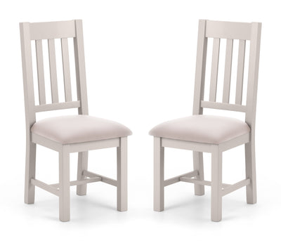 Richmond Dining Chairs - Grey (Set Of 2) – Julian Bowen