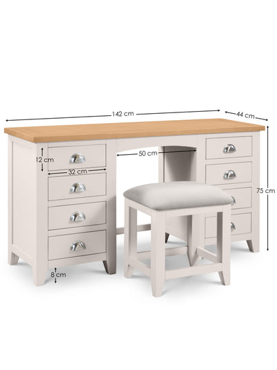 Richmond Twin Pedestal Dressing Table