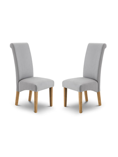 Rio Scrollback Fabric Chairs (Set Of 2)