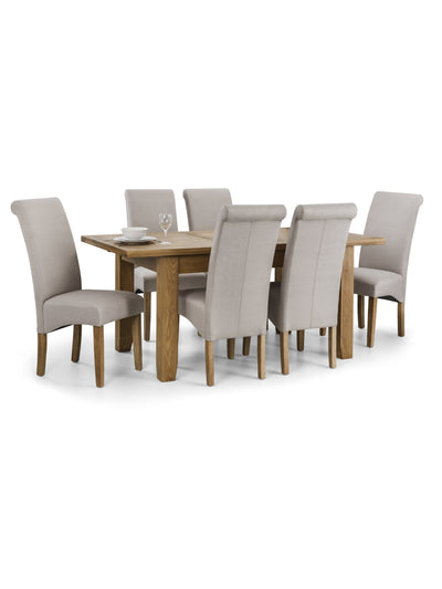 Rio Scrollback Fabric Chairs (Set Of 2)