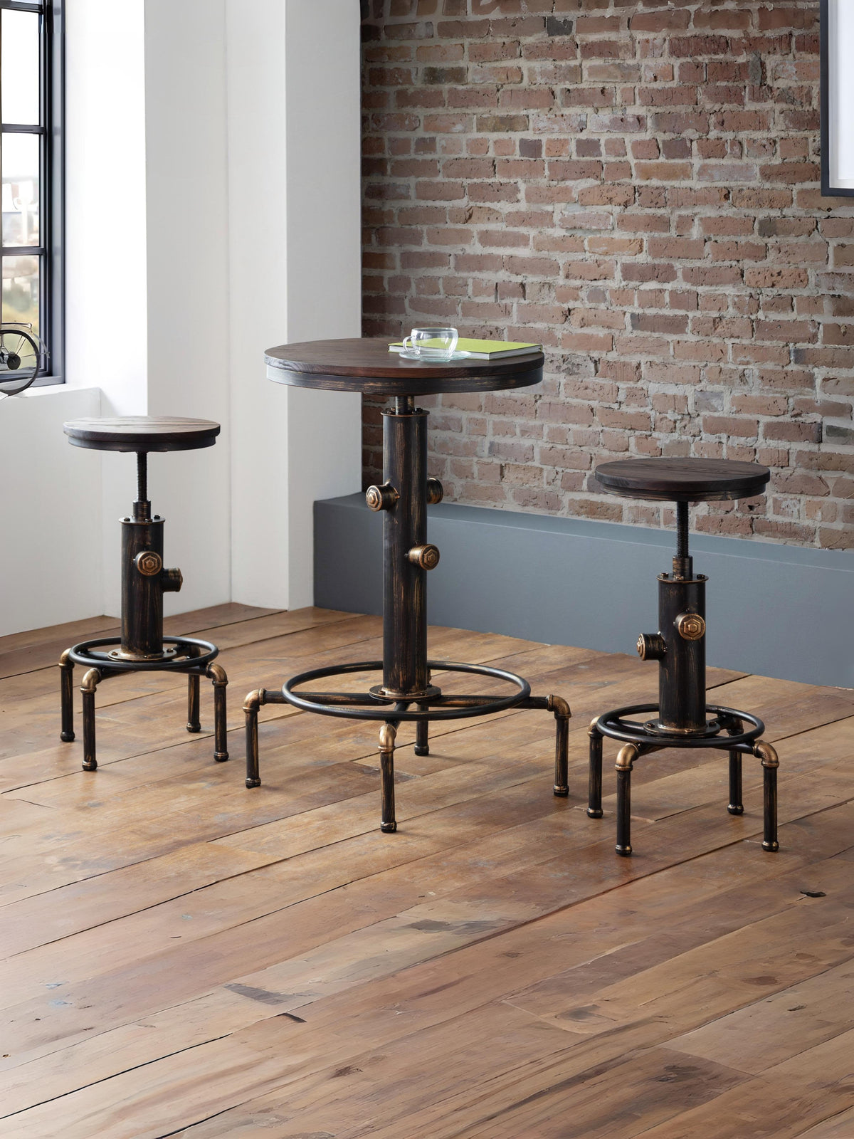 Rockport Pipework Bar Table