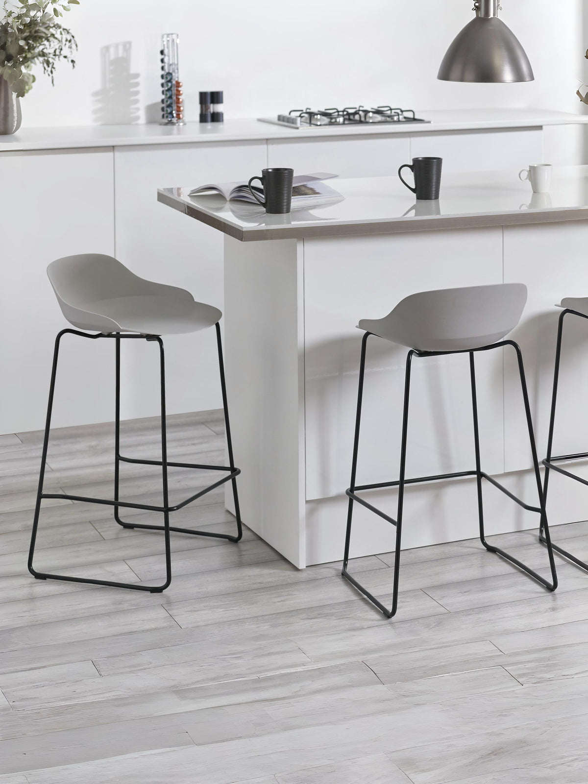 Rocco Stools - Light Grey (Set Of 2)