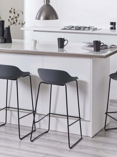 Set Of 2 Rocco Stools – Dark Grey
