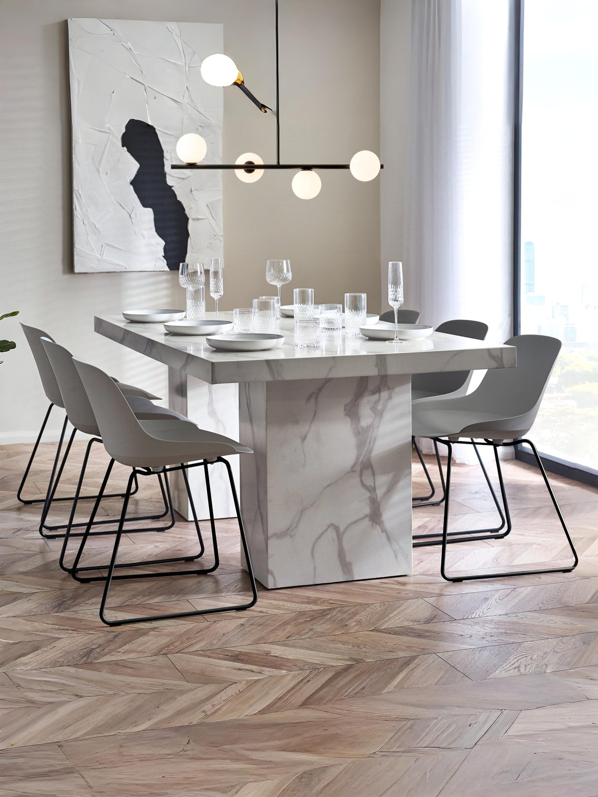Rome Dining Table - White