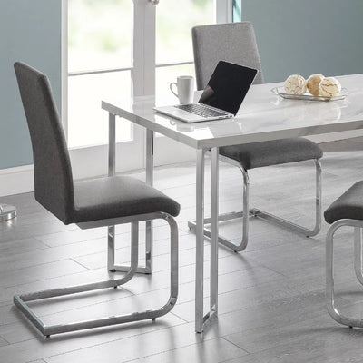 Roma Cantilever Dining Chairs Slate Grey (Set Of 2) – Julian Bowen, view 6