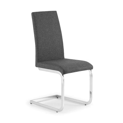 Roma Cantilever Dining Chairs Slate Grey (Set Of 2) – Julian Bowen, view 4