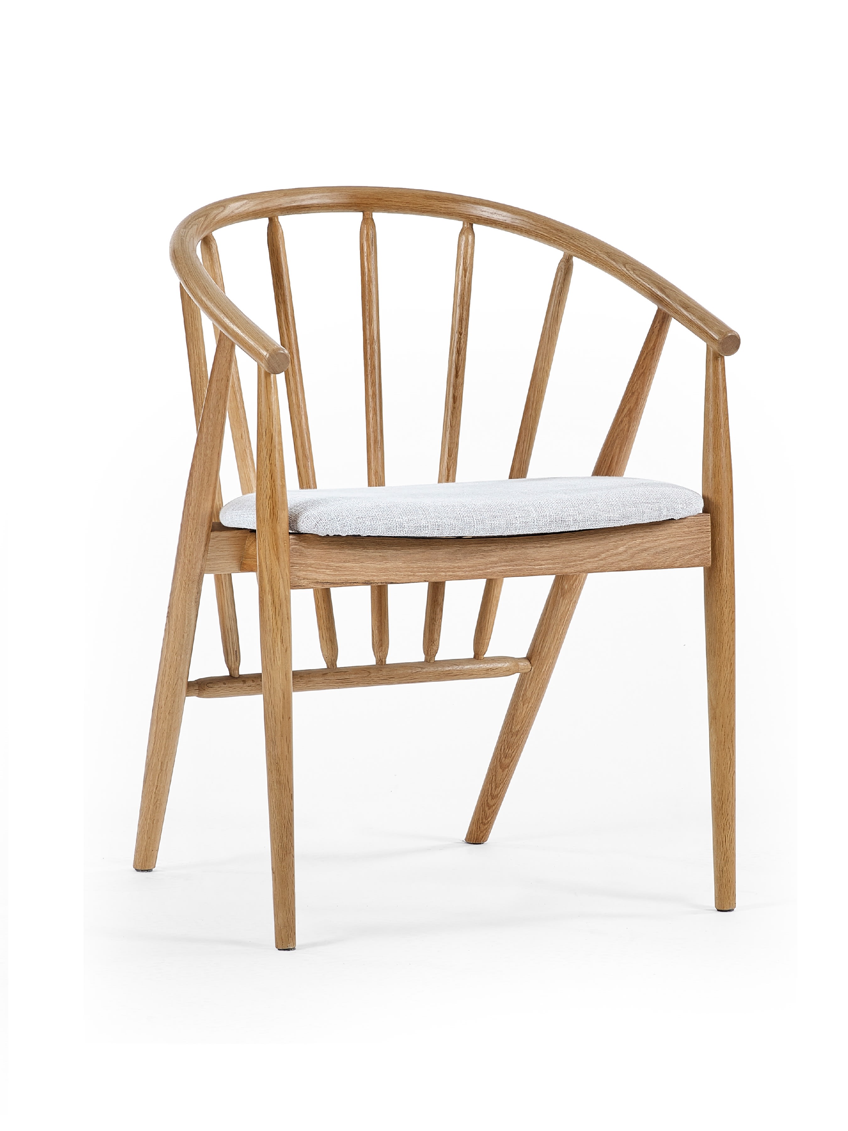 Rory Oak Curved Back Dining Chair