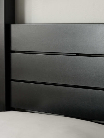 Roxanne Black Solid Pine 4-Poster Canopy Bed
