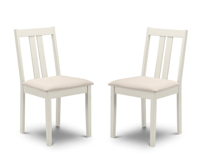 Rufford Ivory Dining Chairs (Set of 2) – Julian Bowen