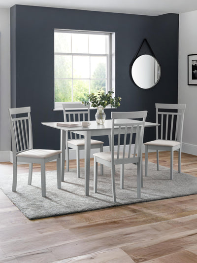 Rufford Grey Table & 4 Grey Coast Chairs