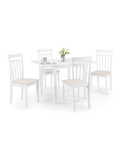 Rufford White Table & 4 White Coast Chairs