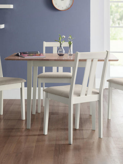 Rufford 2-Tone Dining Table Ivory/Natural