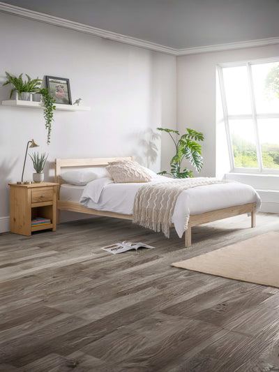 Sami Unfinished Solid Pine Bed – Unfinished Pine