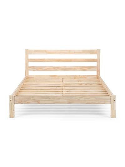 Sami Unfinished Solid Pine Bed – Unfinished Pine