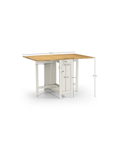 Savoy Dining Set - White/Natural