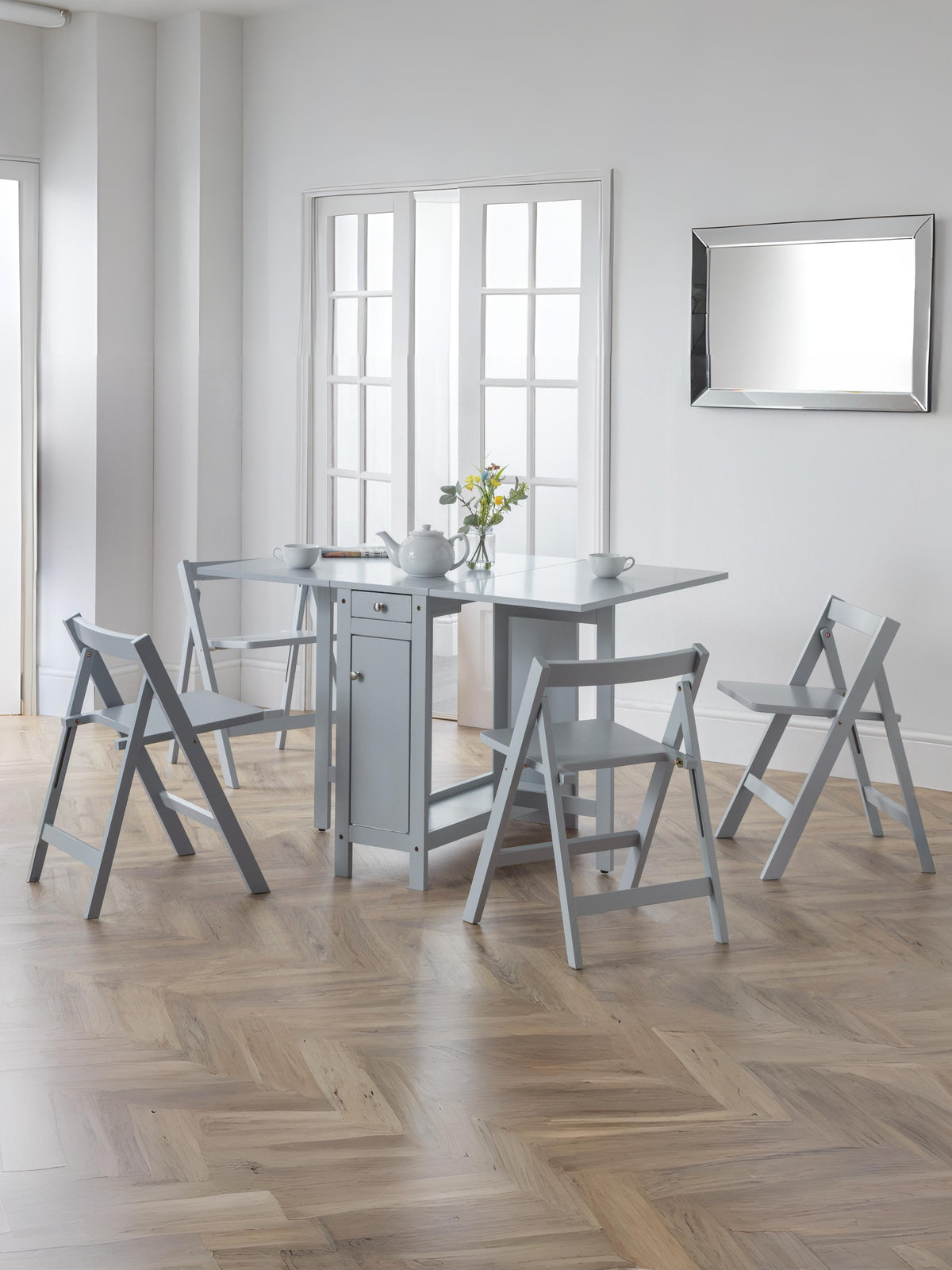 Savoy Dining Set - Light Grey